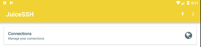 JuiceSSH Dashboard JuiceSSH Dashboard