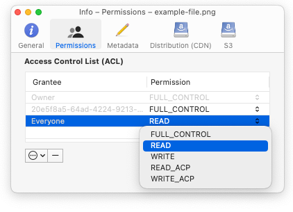 Screenshot of the Everyone permission set to Read Screenshot of the Everyone permission set to Read